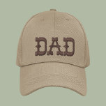 Dad Simple Modern Typography Custom Embroidered Hat<br><div class="desc">Dad Simple Modern Typography Custom Embroidered Baseball Cap features the simple modern embroidered text "Dad". Perfect as a gift for dad for Father's Day,  Christmas,  birthday and more. Created by Evco Studio www.zazzle.com/store/evcostudio</div>