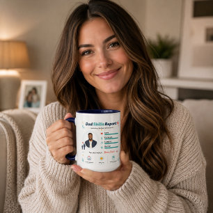 Dad Skills Report Best Father Appreciation Mug
