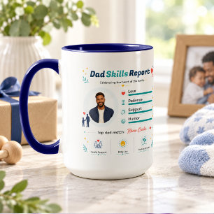 Dad Skills Report Best Father Appreciation Mug