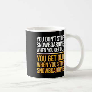 Dad Snowboarding Father Snowboarder Old Man - Snow Coffee Mug