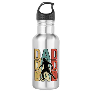 Dad Soccer Vintage Engraving Vector Design_1 532 Ml Water Bottle