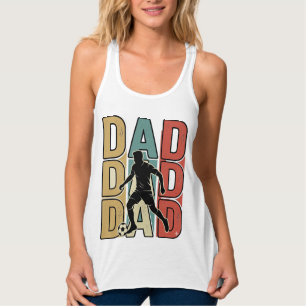 Dad Soccer Vintage Engraving Vector Design_1 Singlet