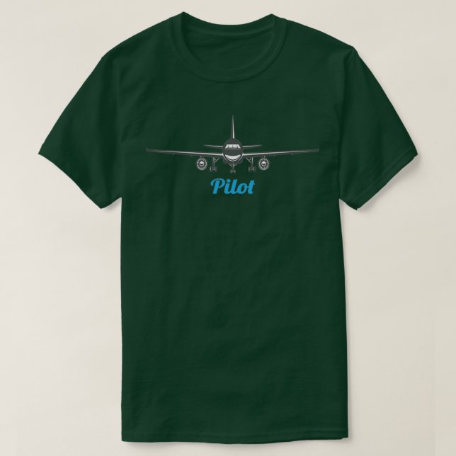Dad Son Matching Pilot CoPilot Fathers Day Gift Fa T-Shirt (Design Front)