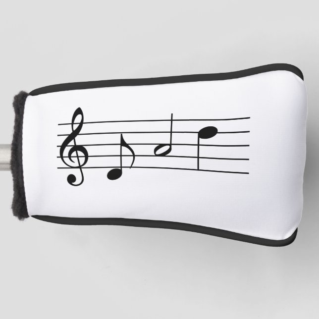 Dad spelled in Music Notes Golf Head Cover (Front)