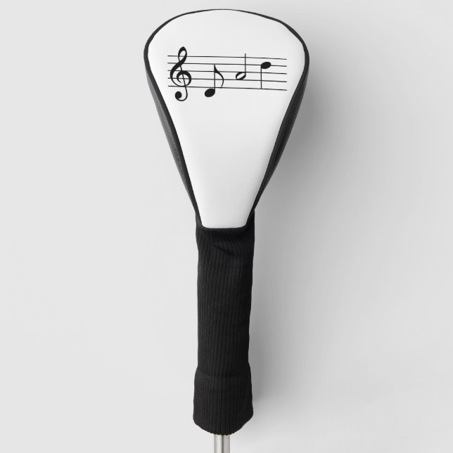 Dad spelled in Music Notes Golf Head Cover (Front)
