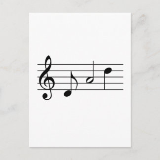 Dad spelled in Music Notes Postcard