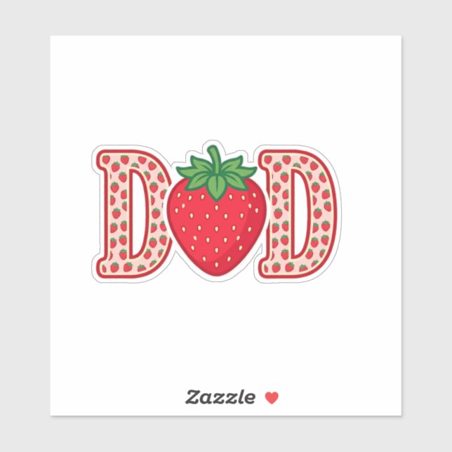 Dad Strawberry Lettering Vector Shirt Design_1 (Sheet)