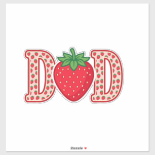 Dad Strawberry Lettering Vector Shirt Design_1