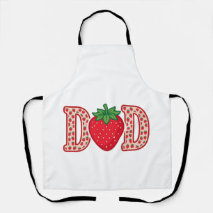 Dad Strawberry Lettering Vector Shirt Design_1 Apron