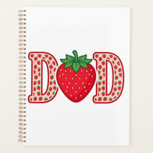 Dad Strawberry Lettering Vector Shirt Design_1 Planner