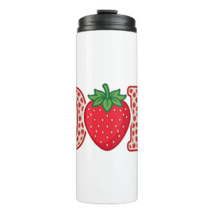 Dad Strawberry Lettering Vector Shirt Design_1 Thermal Tumbler