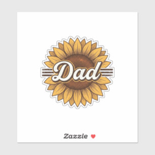 Dad Sunflower Vintage Engraving Shirt Design_1