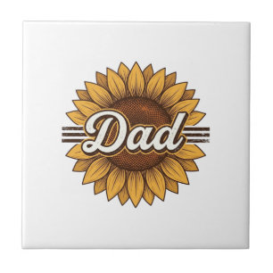 Dad Sunflower Vintage Engraving Shirt Design_1 Tile