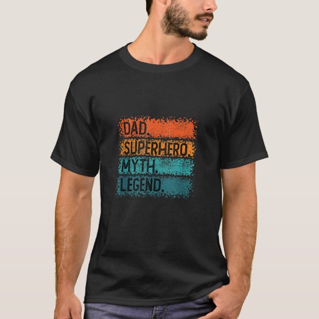Dad superhero myth legend retro flag Tank Top (Front)