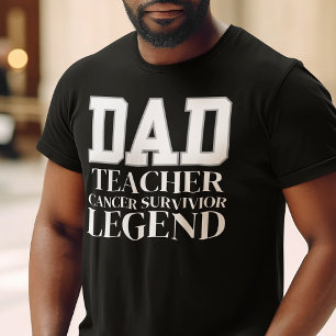 Dad Survivor Cancer Awareness Fathers day gift T-Shirt