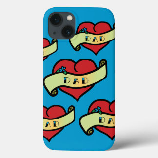 Dad Tattoo Heart iPhone 13 Case