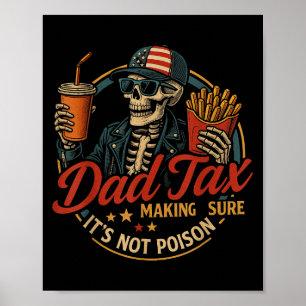 Dad Tax Funny Father's Day & 4th Of July Poster