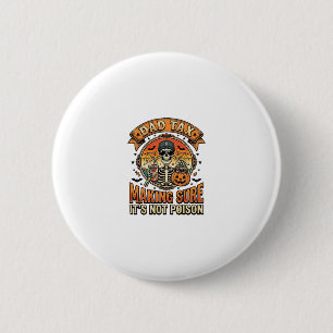 Dad Tax Funny Halloween Skeleton Candy_1 6 Cm Round Badge