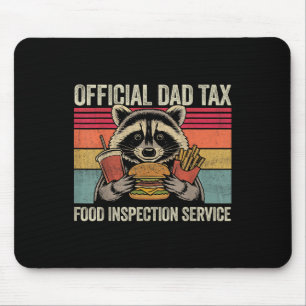 Dad Tax Offiicial Dad Funny Vinatge Racoon Father Mouse Pad
