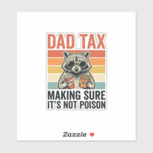 Dad Tax Racoon Vintage Funny Dad Shirt Design_1
