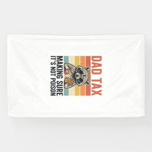 Dad Tax Racoon Vintage Funny Dad Shirt Design_1 Banner