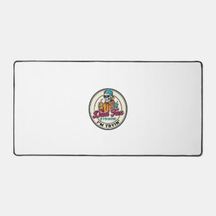 Dad Tax Skeleton Fast Food Humour Shirt Design_1 Desk Mat
