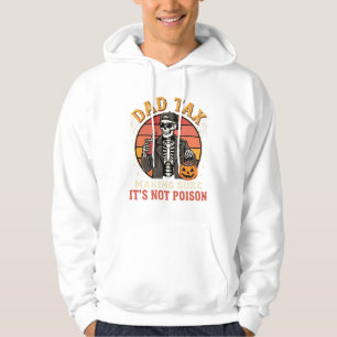 Dad Tax Skeleton Halloween Candy Vector Design_1 Hoodie