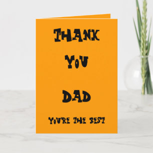 Dad thank you cards