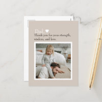 Dad Thank You Custom Photo Postcard