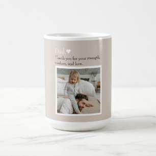 Dad, Thank You For – Custom Photo & Text    Coffee Mug