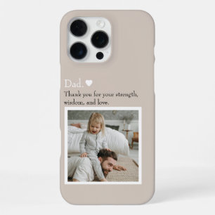 Dad, Thank You For – Custom Photo & Text iPhone 16 Pro Max Case