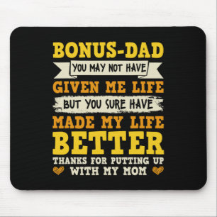 Dad Thanks For Putting Up With My Mum Mouse Pad