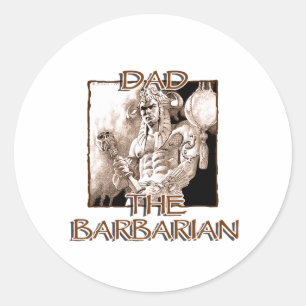 Dad the Barbarian Sticker