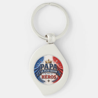 Dad, The Greatest of All Heroes Key Ring