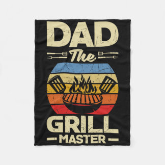 Dad The Grill Father's Day Bbq Fleece Blanket