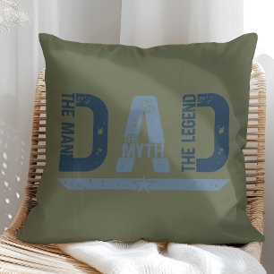 "DAD The Man Mith Legend" Father's Day Gift Cushion