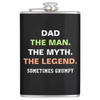 Dad The Man Myth Legend Grumpy Funny Quote