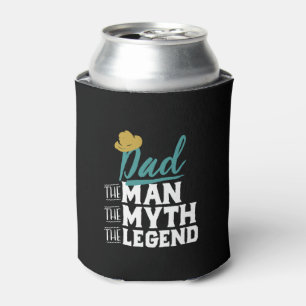 Dad The Man Myth Legend Vintage Father's Day Can Cooler