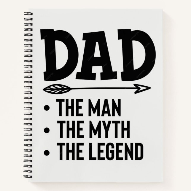Dad The Man Notebook (Front)