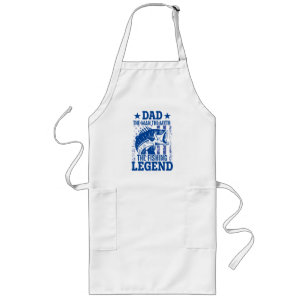 Dad - The Man, The Myth, The Fishing Legend Long Apron