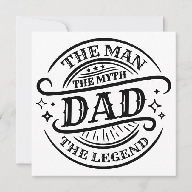 Dad - The Man, The Myth, The Legend (Front)