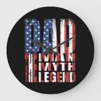 DAD THE MAN THE MYTH THE LEGEND AMERICAN FLAG GIFT