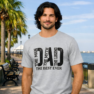 Dad The Man The Myth The Legend Custom Text T-Shirt