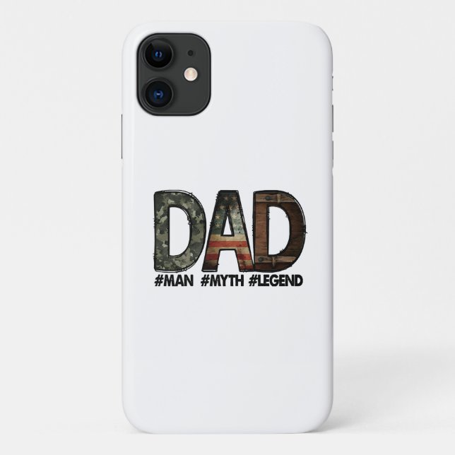 Dad - the man the myth the legend Dad; father; fat Case-Mate iPhone Case (Back)