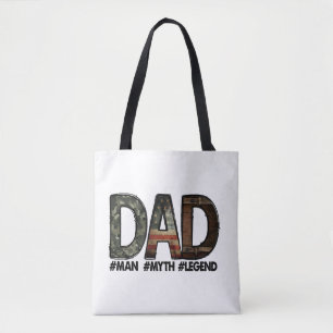 Dad - the man the myth the legend Dad; father; fat Tote Bag