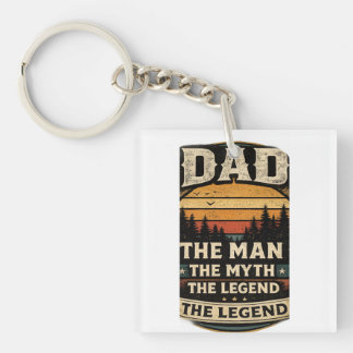 Dad The Man The Myth The Legend Funny Father Phone Key Ring