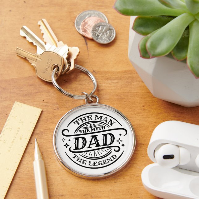 Dad - The Man, The Myth, The Legend Key Ring (Desk)
