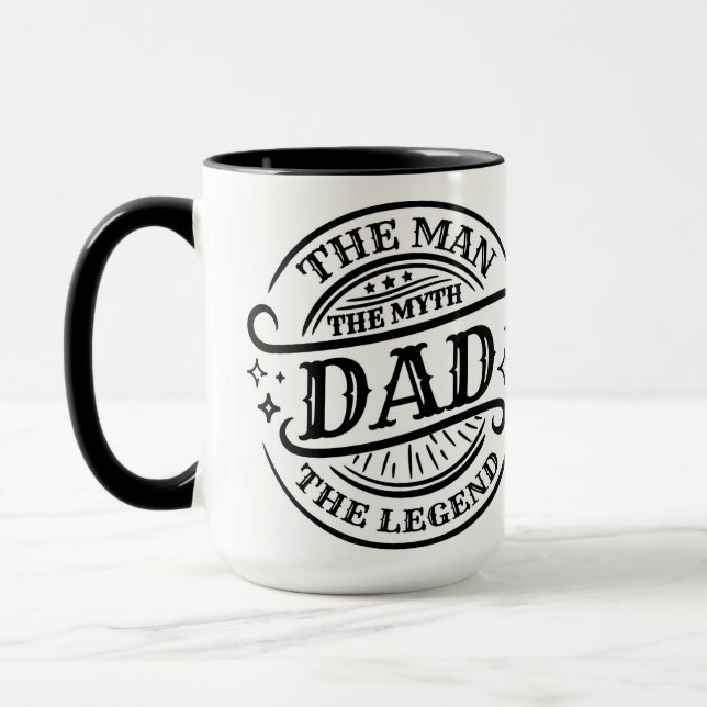 Dad - The Man, The Myth, The Legend Mug (Left)