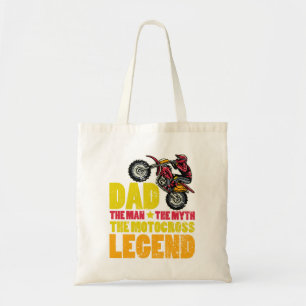Dad The Man The Myth The Motocross Legend Tote Bag