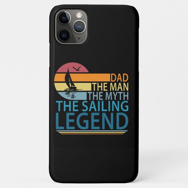 Dad The Man The Myth The Sailing Legend Case-Mate iPhone Case (Back)